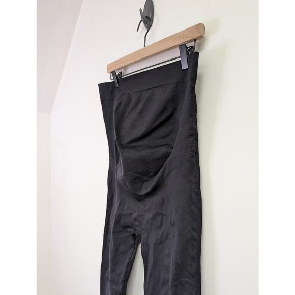 Blanqi Maternity Belly Support‎ Crop Leggings Over the Belly Black Large - Picture 3 of 8